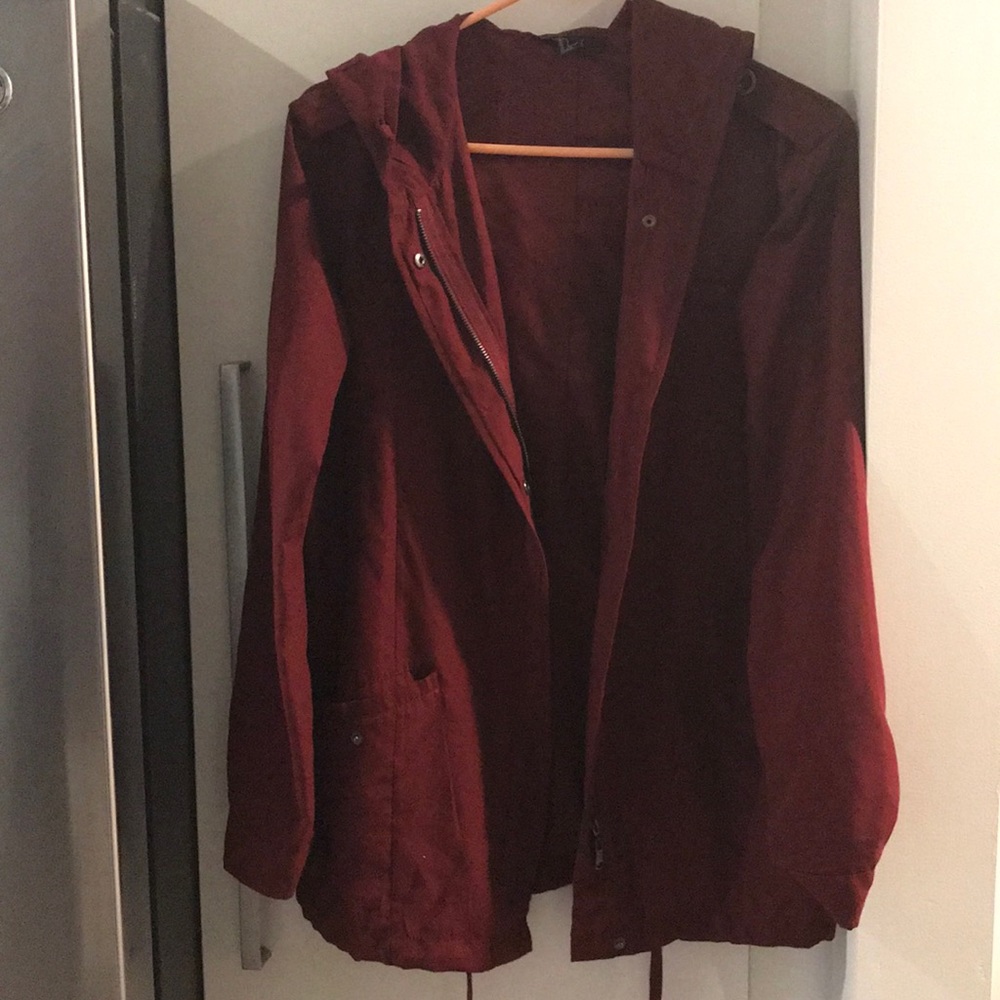 Forever 21 hooded rain jacket
